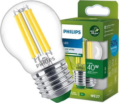 Obrázok produktu pre Philips 8720169188259, 2,3 W, 40 W, E27, 485 lm, 50000 h, Studená biela