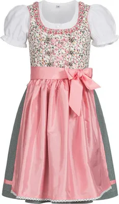 Produktbild von Kinderdirndl 3-teilig Nina in Weiß von Nübler Größe 170