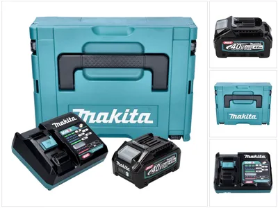 Produktbild von Makita Power Source Kit 1x BL 4040 Akku 40 V max. 4,0 Ah XGT + DC 40 RA Ladegerät + Makpac