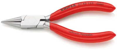 Obrázek produktu pro Knipex 37 43 125, Špičaté kleště, 1,45 cm, 2,7 cm, 8 mm, Chrom Vanadová ocel, Plast