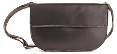Produktbild von Handtasche mit Überschlag, braun.
