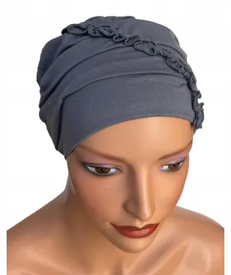 Obrázok produktu pre Eva Design Kalina Turban z bambusu tmavý sivý pre chemoterapeutov