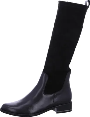 A single black boot is shown against a white background.