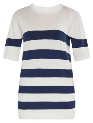 Immagine prodotto di Maglione da donna Mutha - bianco e blu navy, taglia L