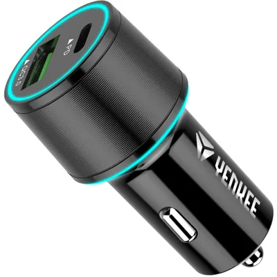 Obrázok produktu pre YENKEE YAC 2142 USB nabíjačka do auta QC 3.0 a PD 18W