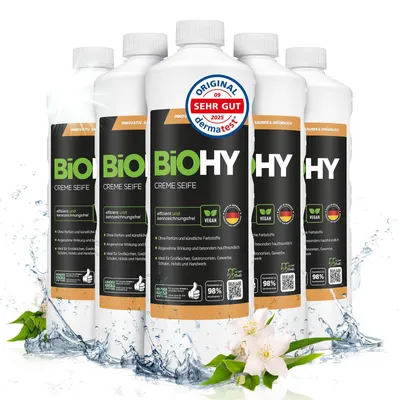 Productafbeelding van BiOHY Crème Zeep, 100% veganistisch, inhoud: verpakking met 6 stuks