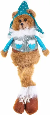 Produktbild von Boltze Teddy Bär Kantenhocker mit Mütze und Weste