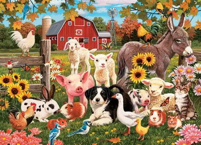 Obrázok produktu pre Puzzle 350 Zwierzęta z farmy 113630