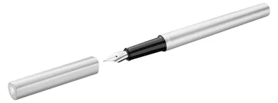 Produktbild von Pelikan 823586, Silber, Kartuschenfüllsystem, Blau, Edelstahl, Medium, 1 Stück(e)