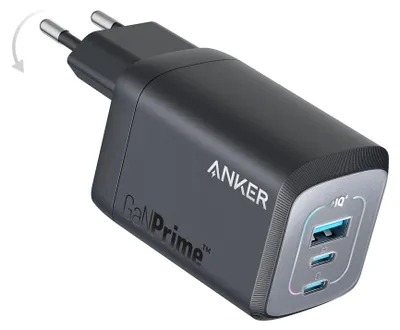 Image de Anker GaN Prime chargeur mural 67W noir