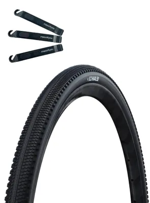 Produktbild von 1 x Schwalbe G-One Comp Drahtreifen Active K-Guard Green Compound E-25 Schwarz 35-622 (28 x 1.35") inkl. maxxi4you Reifenheber