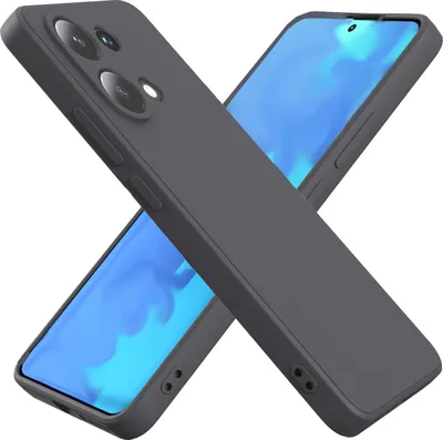 Image de Étui de protection en silicone noir pour Xiaomi Poco M6 Pro 4G / Redmi Note 13 Pro 4G, coque fine en TPU