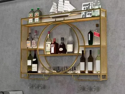 Produktbild von Hängeweinregal Wandregal Flaschenregal Weinregal Weinflaschenregal Weinmöbel