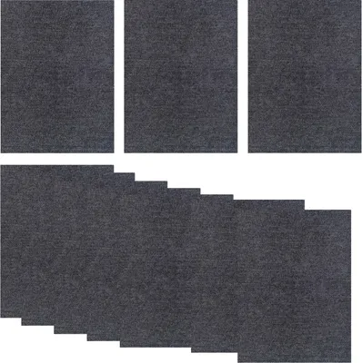Produktbild von INF Selbstklebende Reparaturflicken für Kleidung - 10 Stück Schwarz