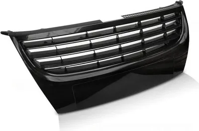 Productafbeelding van Sportgrill / Koelgrill, geschikt voor VW Touran 1T GP (facelift) van 2007 tot 2010, hoogglans zwart