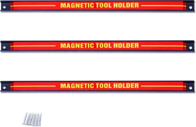 Produktbild von Magnetleiste Werkzeugleiste Magnet, Werkzeughalter Werkzeughalterung, Magnet Werkzeug Halterung, Belastbarkeit bis 10 KG (3 Stück)