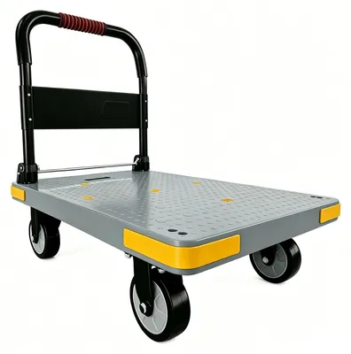 Immagine prodotto di Carrello trasportabile pieghevole, portata 200 kg, dimensioni 72 x 50 cm, carrello a piattaforma con superficie antiscivolo