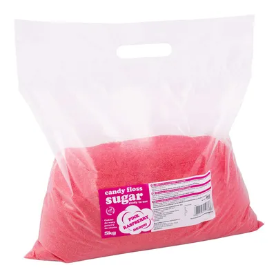 Immagine prodotto di Zucchero filato colorato, rosso, gusto lampone, 5 kg
