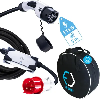 Image de Chargeur de véhicule électrique portable intelligent, compatible avec les prises de type 2, de 3,7 à 22 kW, 16-32A, monophasé ou triphasé