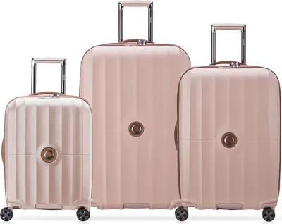 Image de DELSEY PARIS trolley Carrousel Expandable 4 Double Rolls Trolley L / M / S L Pink rose 76cm