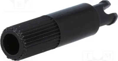 Produktbild von 10x Drehknopf Regulierungswelle Ø6x19mm schwarz  Verwendung: PT15N 5214 Drehknöpfe