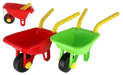 Image de Brouette en plastique 66cm 2 couleurs 24m+