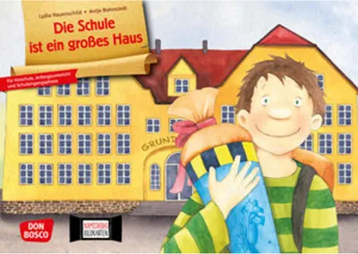 Image de Die Schule ist ein großes Haus. Kamishibai Bildkartenset für Vorschule, Anfangsunterricht und Schuleingangsphase.
