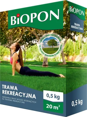 Produktbild von Biopon Freizeitrasen Mischung aus langsam wachsenden Gräsern 0,5 kg
