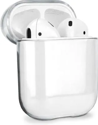 Immagine prodotto di Custodia in plastica rigida trasparente, compatibile con Apple AirPods