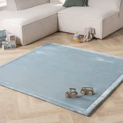 Produktbild von Volero - Spielmatte Baby Quadratisch - Jip Blau - 200x200 cm - Kinderzimmer, Babyzimmer - Klassik