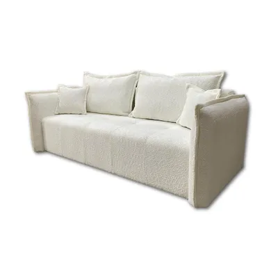 Produktbild von Hanzi - Schlafsofa 222 x 110 x 77 cm Sofa mit Schlaffunktion - Luna Creme
