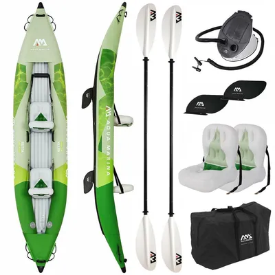 Immagine prodotto di Set kayak Aqua Marina BETTA gonfiabile per 2-3 persone - Canoa da escursione - Dimensioni: 412 cm