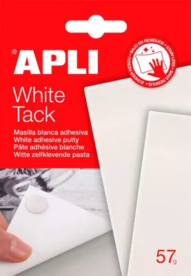 Image de Caoutchouc adhésif "Tack", blanc, 57 g, APLI 17061