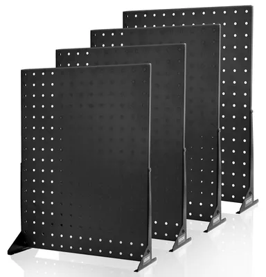 Obrázok produktu pre VEVOR stojan na kolíky, 440x330x114 mm, prezentačný stojan, organizér na police s príslušenstvom, oceľová doska valcovaná za studena, pre predajne potravín, klenotníctva, čierny (4 ks)