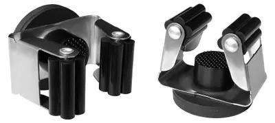 Imagen del producto de Soportes magnéticos para mopas y escobas, 2 unidades, para montaje en pared, sin necesidad de taladrar, ideales para baño y cocina