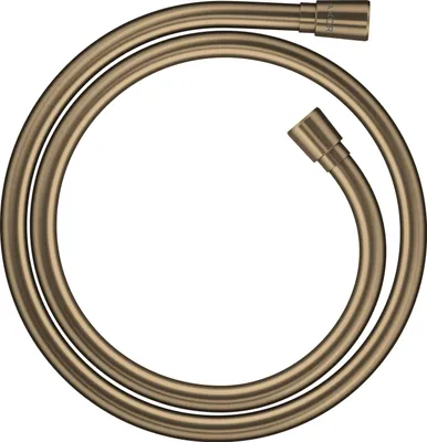 Image de AXOR ShowerSolutions : Tuyau de douche avec effet métallique, longueur 1,25 m, avec raccords coniques, finition bronze brossé