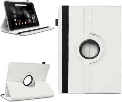 Produktbild von Tablet Tasche für Doogee T20 T20S T20E Hülle Schutzhülle 360 Grad Drehbar CaseFarben:Weiss