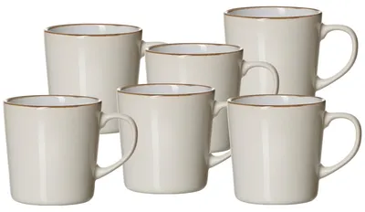 Immagine prodotto di Set di 6 tazze da caffè in Vetroceramica, capacità 400 ml, colore bianco