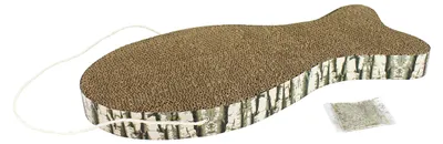 Produktbild von Kratzbaum in Fischform zum Aufhängen, Katzenminze, 50 x 23 cm