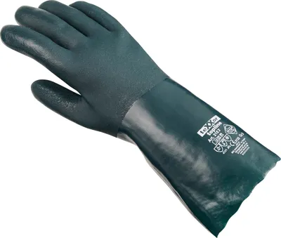 Produktbild von teXXor® topline Chemikalienschutz-Handschuhe PVC GRÜN 10
