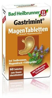 Zdjęcie produktu dla Bad Heilbrunner Gastrimint Tabletki żołądkowe 60 St