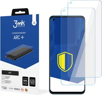Produktbild von 3mk Display Schutzfolie ARC+ für Oppo Reno 5 Z  0,17mm Self-Heal (2 Stück)