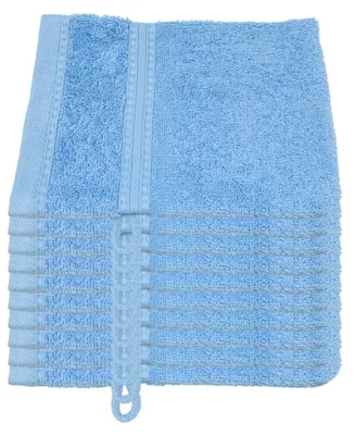 Produktbild von Julie Julsen BIO Waschhandschuh 10er Set 15x21 Himmelblau