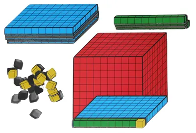 Produktbild von WISSNER® MAG-Pap Dienes Rechensatz magnetisch (54 Teile)