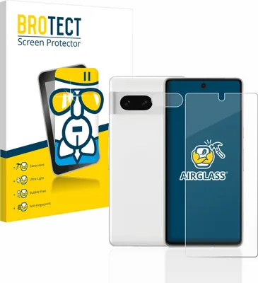 Produktbild von BROTECT Schutzglas für Google Pixel 7 (Display+Kamera) Schutzfolie Panzer Folie Glas Display Schutz klar