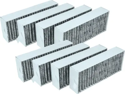Produktbild von vhbw 8x Aktivkohlefilter Ersatz für Neff Z811DU0, Z821PD0, Z821VR0, Z821VR1 für Dunstabzugshaube