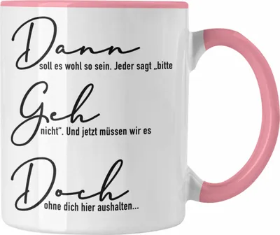 Trendation Tasse Trendation - Jobwechsel Tasse Geschenk für Kollegen