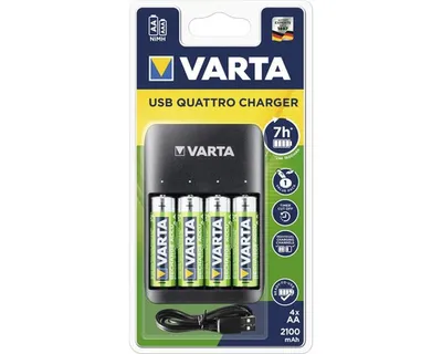 Image de Chargeur Varta Quattro USB 4xAA 2100mAh
