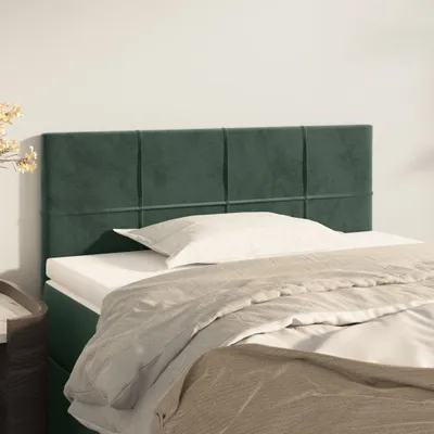 Produktbild von 2025 cloris Kopfteil Dunkelgrün 100x5x78/88 cm Samt - Kopfteile Sale9933671 1parcel