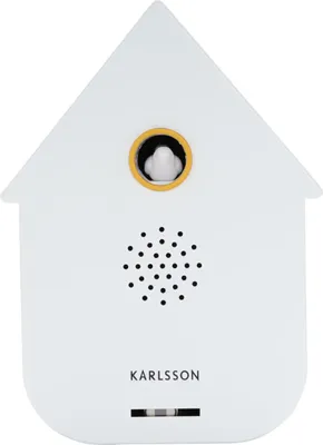 Produktbild von Karlsson - Ornament Sound Box Modern Cuckoo - Weiß - 12x7.5x11.5cm